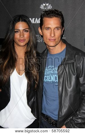 Camila Alves and Matthew McConaughey at the Macallan Masters of Photography Featuring Elliott Erwitt, Leica Gallery, Los Angeles, CA 10-24-13