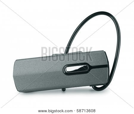 Bluetooth headset isolated on white