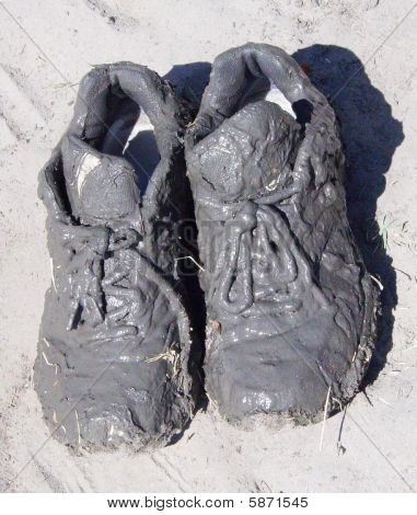Chaussures boueuses