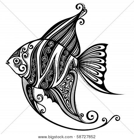Vector Abstract Sea Fish