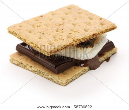 sÃ?Ã?more, campfire treat