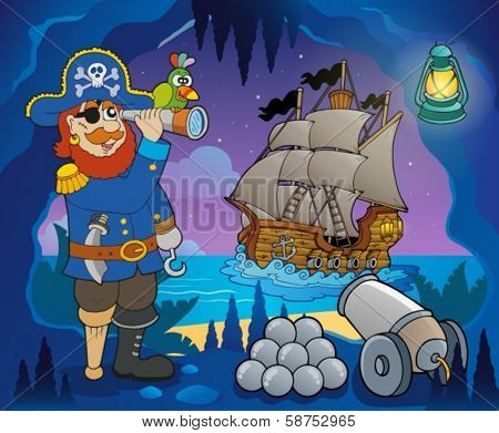 Pirate cove theme image 5 - eps10 vector illustration.