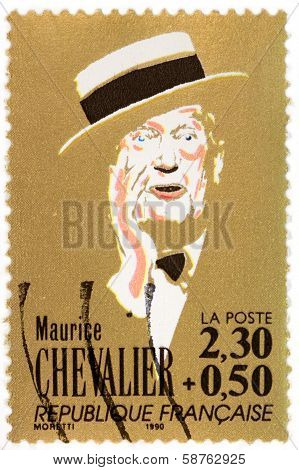Maurice Chevalier Stamp