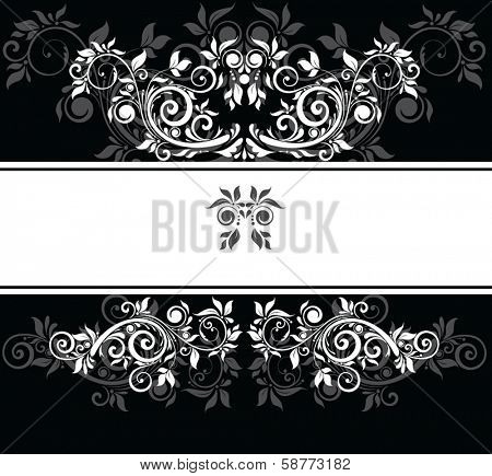 Black and white wedding template