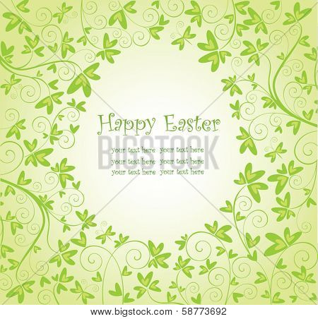 Easter floral card