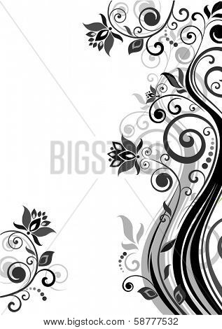 Wedding invitation. Raster copy of vector image