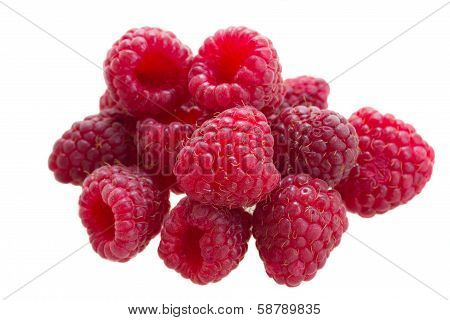 pile of  fresh raspberry