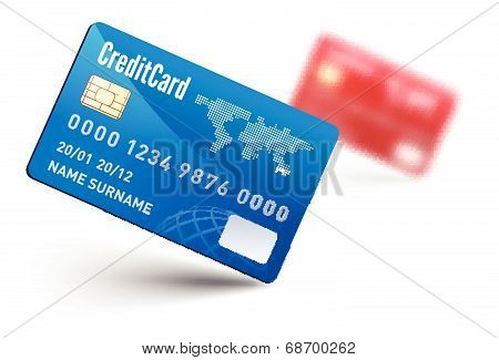 Realistic vector Credit Card