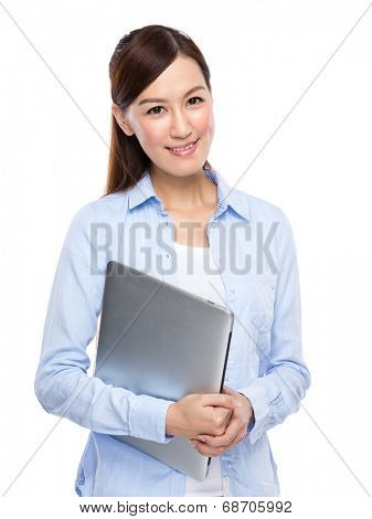Asian Woman with laptop 