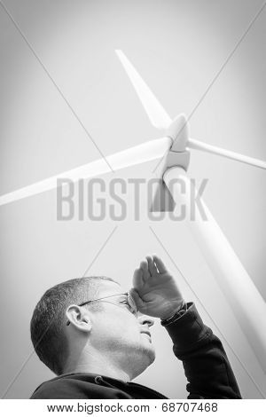 wind turbine creative concept