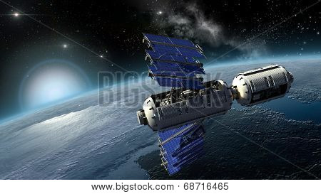 Satellite surveying Earth