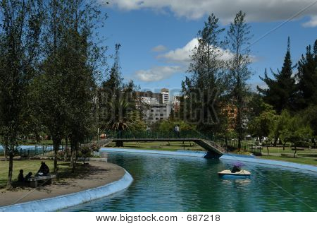 공원 Corolina입니다. 키토입니다. 에콰도르 