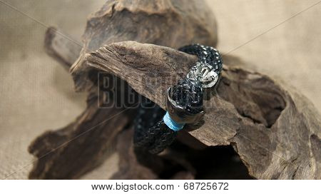 leather men bracelet