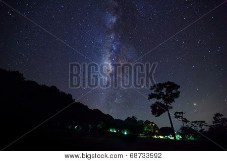 Milky Way at Phu Hin Rong Kla National Park,Phitsanulok Thailand