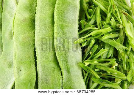 Sliced Hyacinth beans