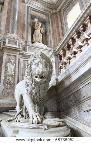 Caserta Palace interior, Italy