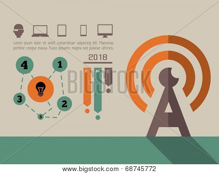 Technology Infographic Element