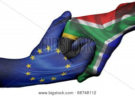 Handshake Between European Union And South Africa