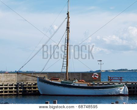 Old Vintage Wooden Sail Boat