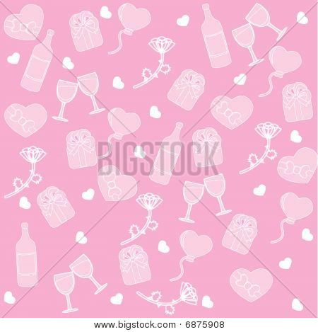 Valentine seamless pattern