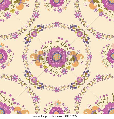 Cute Floral Seamless pattern