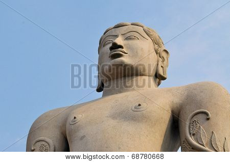 Jain god Gomeshvara in Shravanabelagola, India