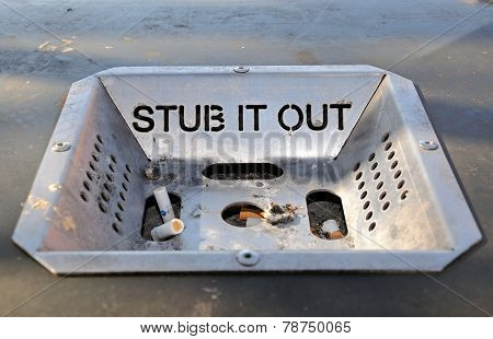 Stub it out ashtray.