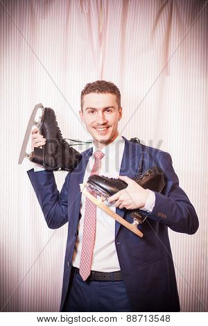 Man With Skates