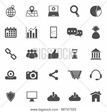 Seo Icons On White Background