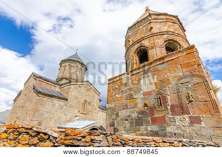 Ancient church on Mount Kazbek in Georgia