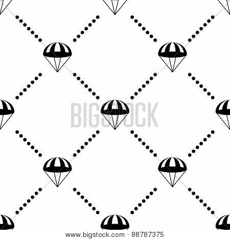 Parachute Vector Seamless Pattern