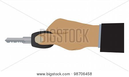 Hand With A Key.