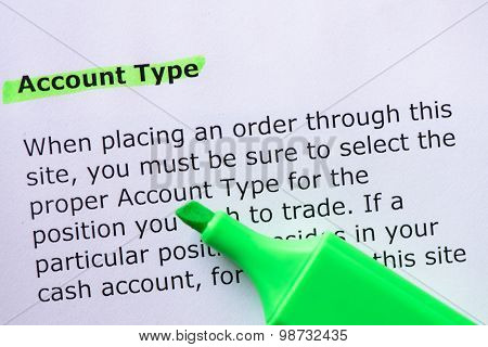 Account Type