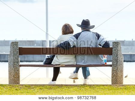 Gdynia. Tourists On The Waterfront.