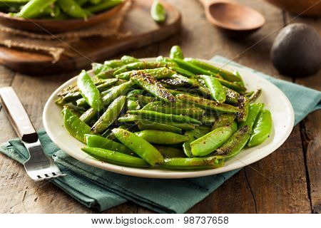 Homemade Sauteed Sugar Snap Peas