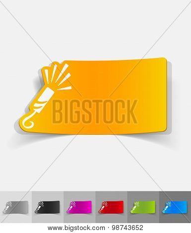 realistic design element. slapstick
