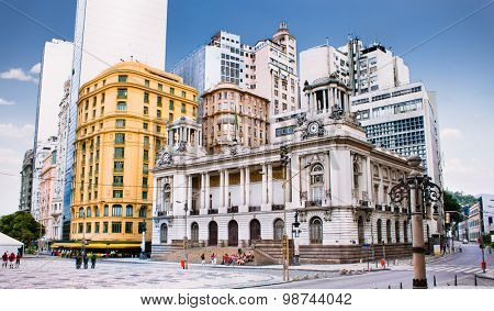 Rio de Janeiro City Hall. Brazil. Located in downtown of the city, it is among the most photographed buildings in Rio de Janeiro.