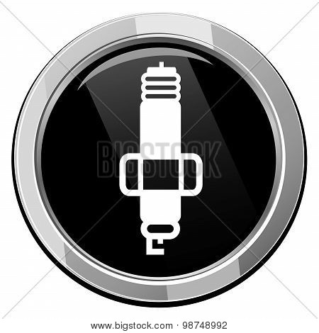 Sparkplug Single Round Icon.