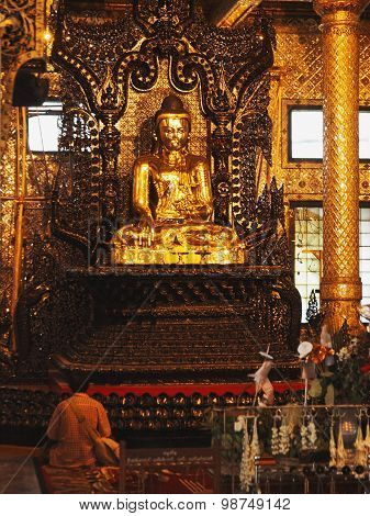 Inside Botataung Pagoda, Yangon
