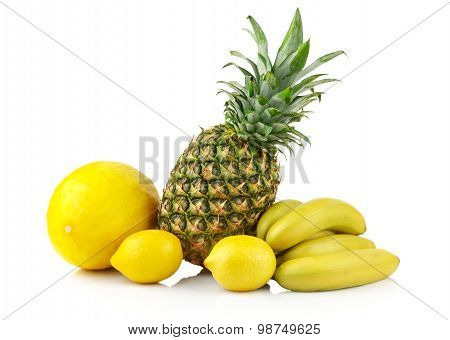 Group Of Yellow Fruits