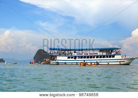 Kayaking In Pang Nga Bay, Thailand