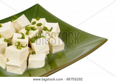 Tofu Cubes With Spring Onion