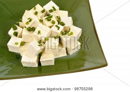 Tofu Cubes With Spring Onion
