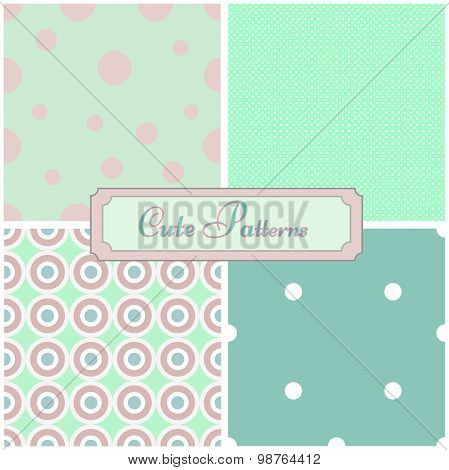 abstract geometric seamless patterns.  background.Vector illustration design