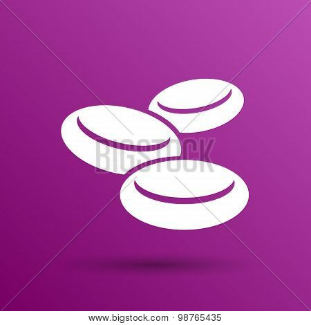 isolated macro of group erythrocytes corpuscles icon