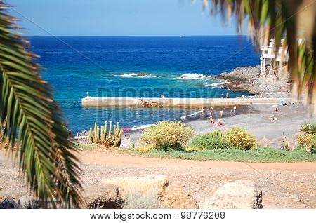 Beautiful beach in Callao Salvaje on Tenerife, Spain