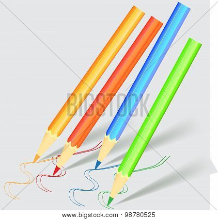 colored pencils