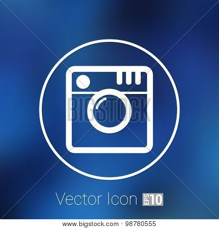 Hipster photo Camera icon Photo camera pictogram