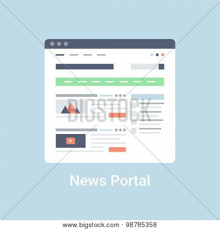 News Portal Wireframe