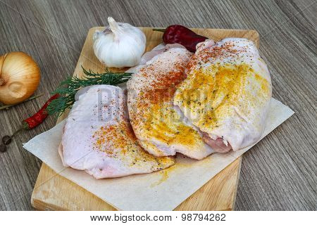 Raw Chicken Thights